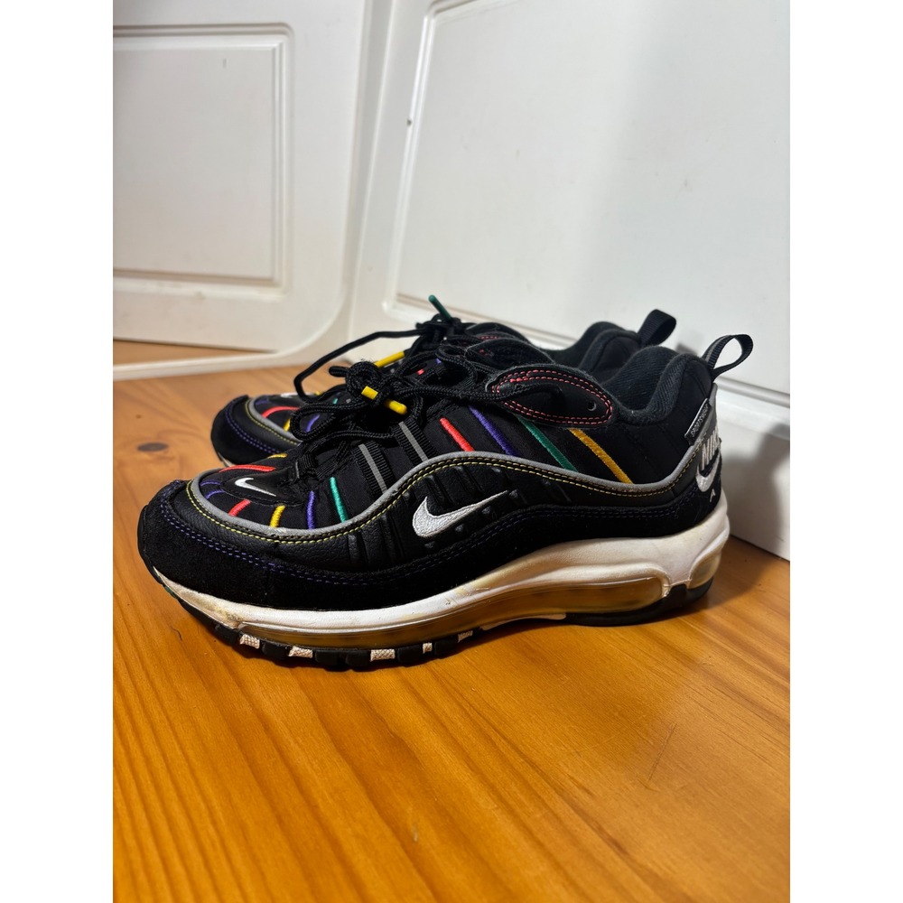 Nike Air Max 98 "On Air Shanghai" Multicolor Swoosh Running Shoes Mens‎ Sz
